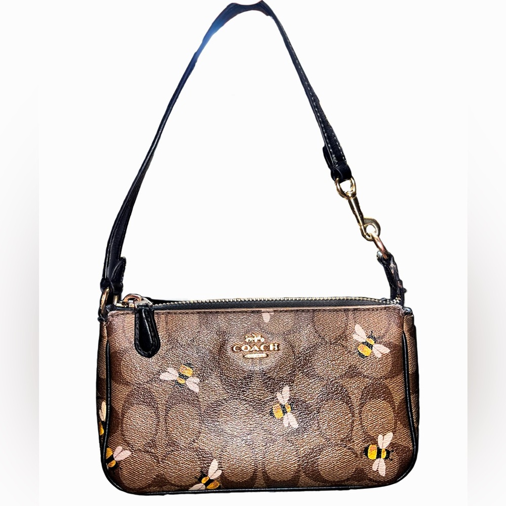 Coach Brown Bee Print Women's Bag